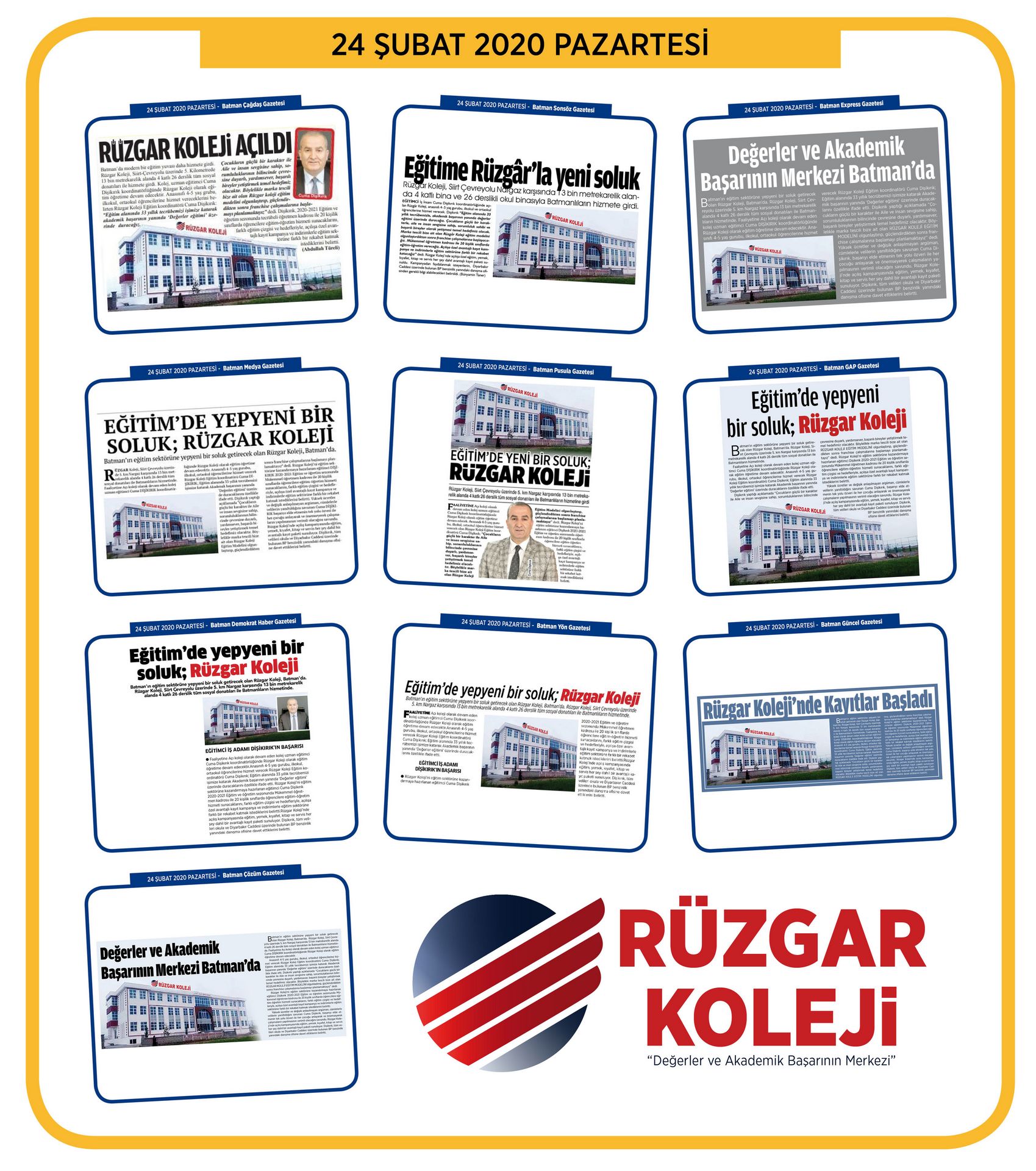 24 Şubat Pazartesi